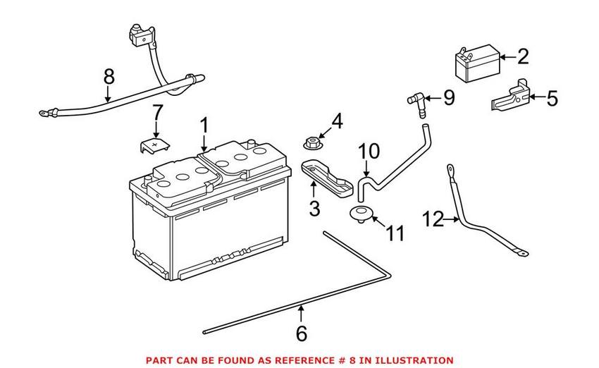 Mercedes Battery Cable 1665420518